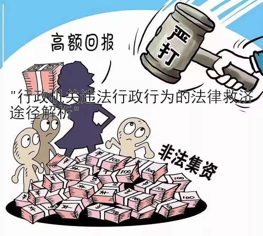 行政机关违法行政行为的法律救济途径解析